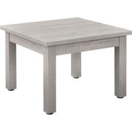 GLOBAL EQUIPMENT Interion    Wood End Table - 24" x 24" - Gray 695752GY